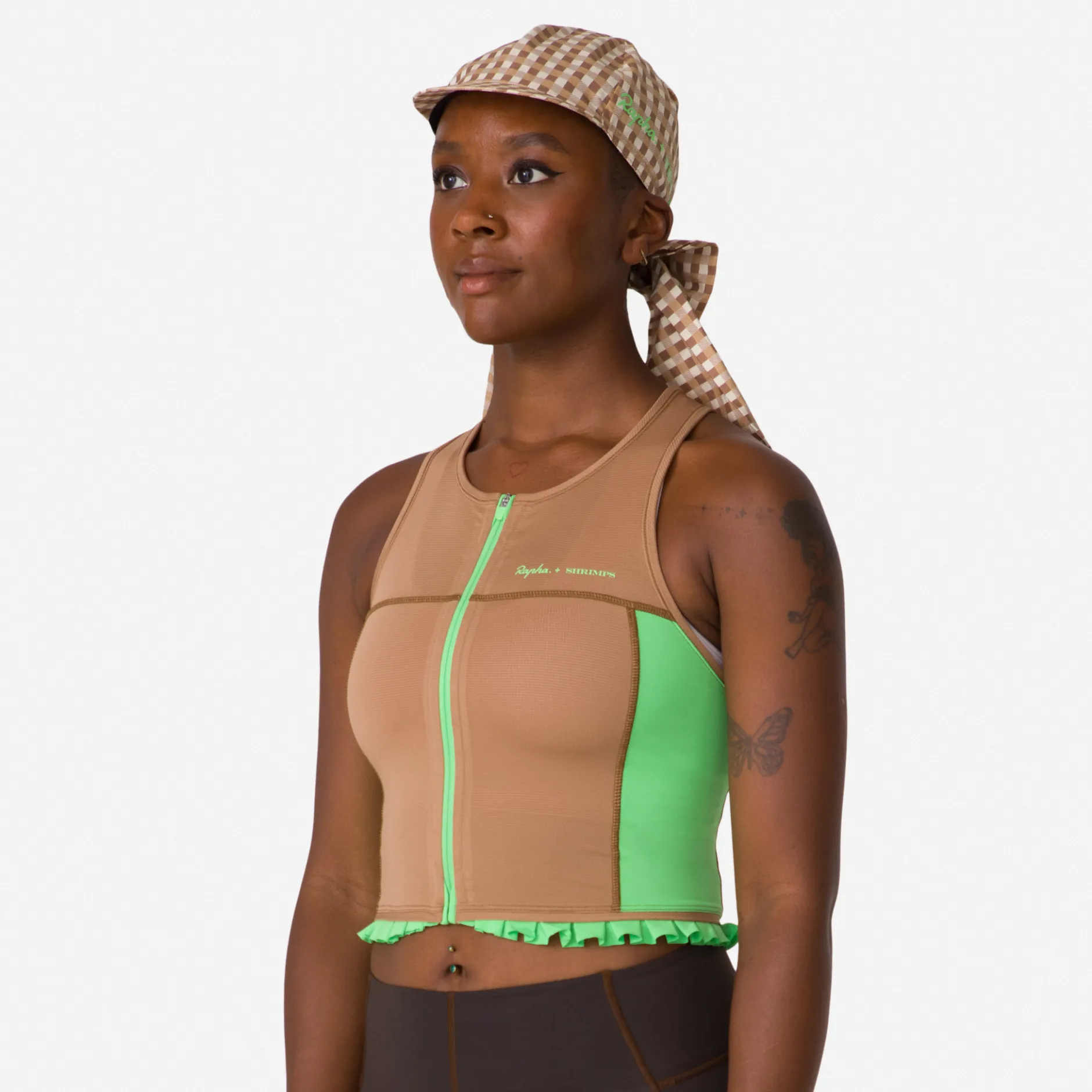 + Shrimps Cropped Zip Tank>Rapha Online