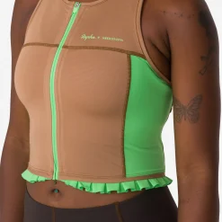 + Shrimps Cropped Zip Tank><noscript><img width=