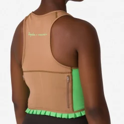 + Shrimps Cropped Zip Tank><noscript><img width=