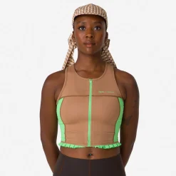+ Shrimps Cropped Zip Tank><noscript><img width=