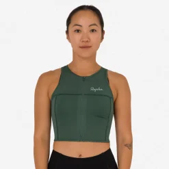 Women's Cropped Zip Tank><noscript><img width=
