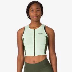 Women's Cropped Zip Tank><noscript><img width=